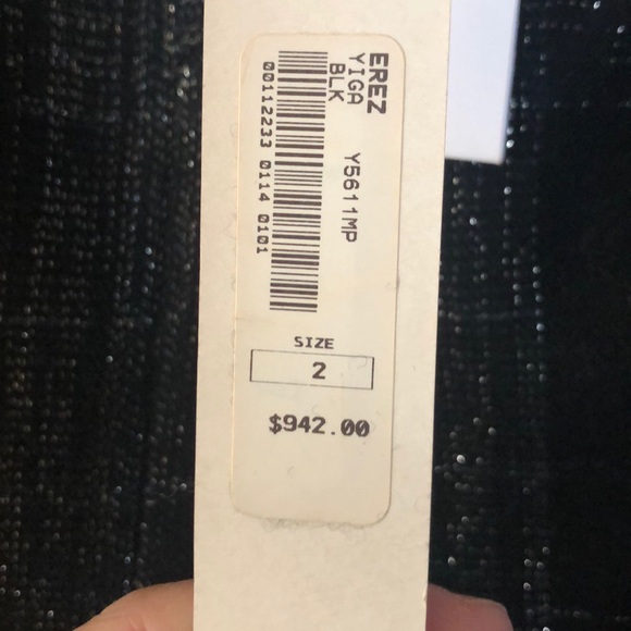 YIGAL AZROUEL BLACK SILVER DRESS JACKET SET-2 - Picture 5 of 8